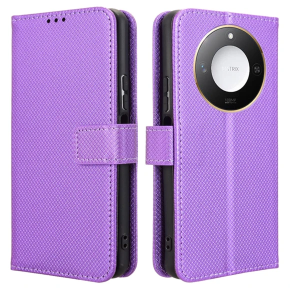 PU Leather Diamond Texture Wallet Phone Cover — Phone Accessories, Smartwatch 2025