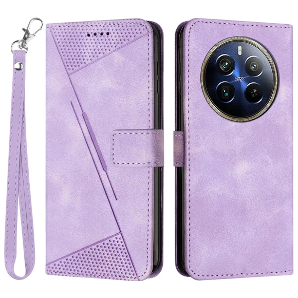 Triangle Imprinted Leather Flip Cover with Stand — Flip Cases, Smartwatch 2025