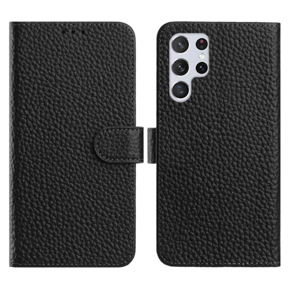 Wallet Stand Case with Litchi Texture — Phone Accessories, Smartwatch 2025