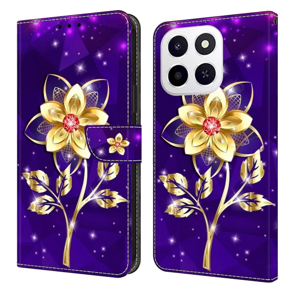 Wallet Case Pattern Printing PU Leather Flip Stand Phone Cover — Flip Cases, Smartwatch 2025