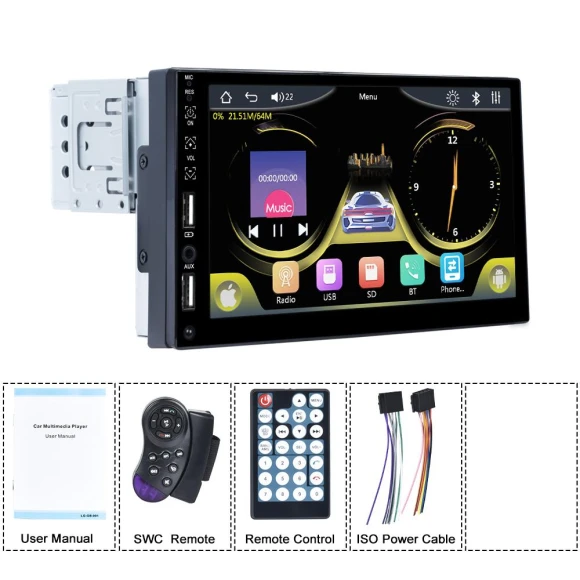 7-inch Car Radio Receiver — Car Infotainment System, Reakosound