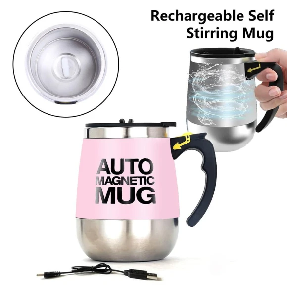 Automatic Magnetic Mixing Mug — Beverage Warmers, Drive Home Supplies