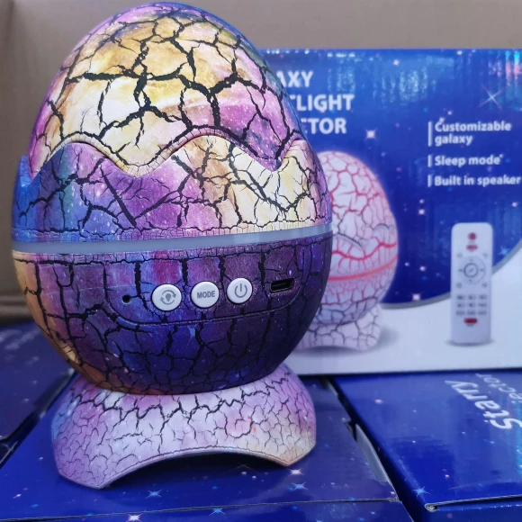 Dinosaur Egg Night Projector with Bluetooth Music, Pento Smart