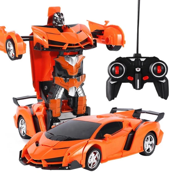 Electric Remote Control Car with Deformable Robot Feature, Ice Beauty