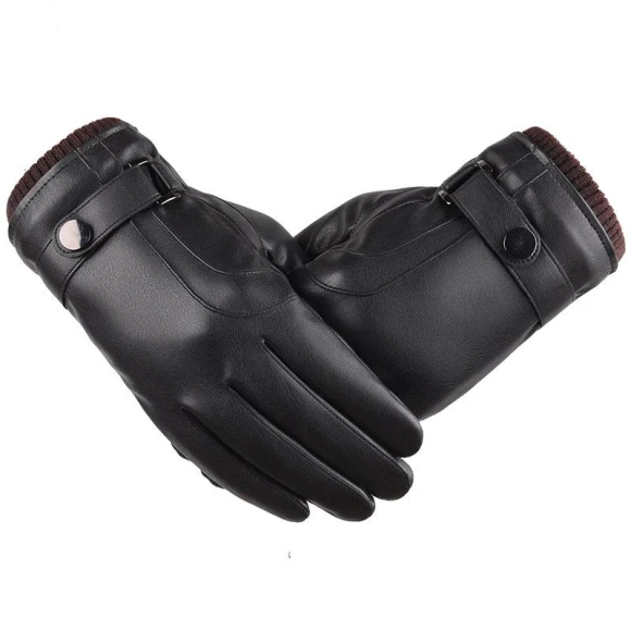 Men's Leather Touchscreen Gloves — Heated Gloves, Female s