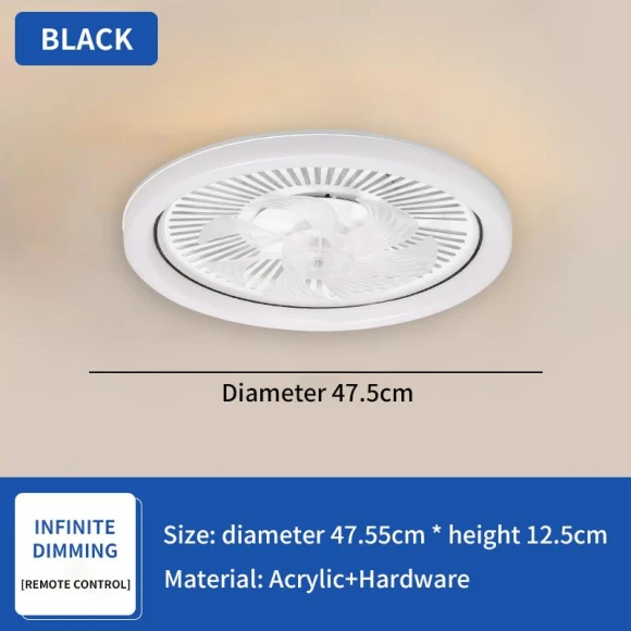 Minimalist Modern Ceiling Fan with Remote Control — Ceiling Fans, Build My Home