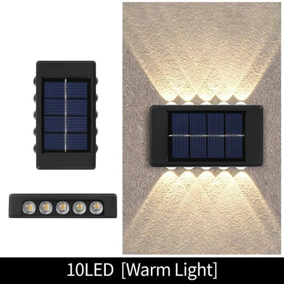 Solar LED Wall Light — Garden Illumination, Stylish smart home