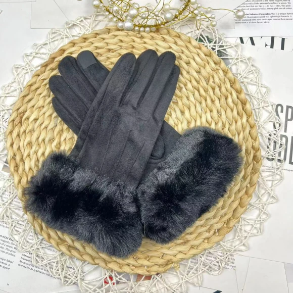 Women's Touchscreen Leather Gloves — Heated Gloves, Female s