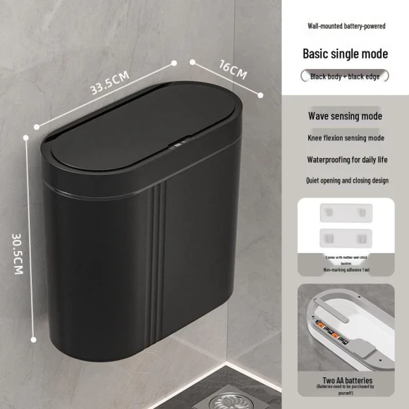 Smart Automatic Wall-Mounted Trash Can — Kitchen Cans, Value Vault
