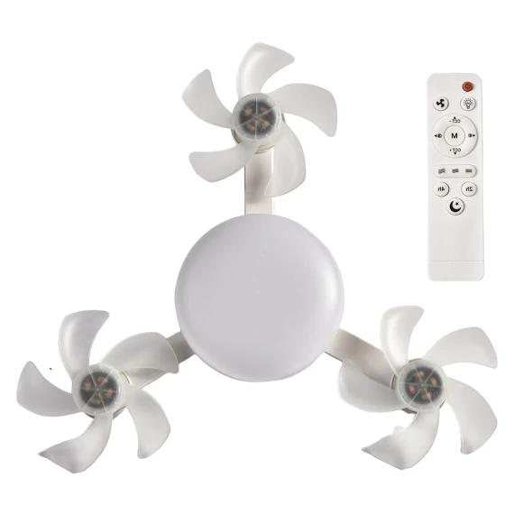 2 In 1 Hanging Fan with LED Light, Mode Closet