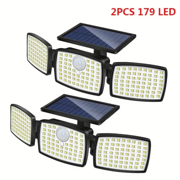 2 Pack Solar Wall Lamp with Motion Sensor, KITCHEN-MALL