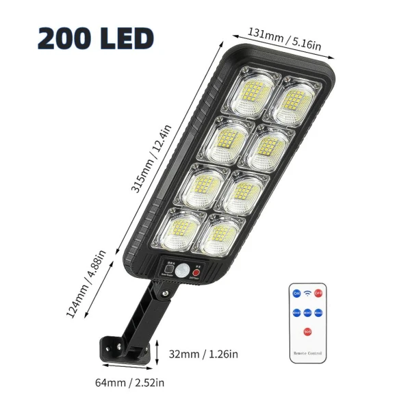 Solar Street Light with Motion Sensor, Mode Closet