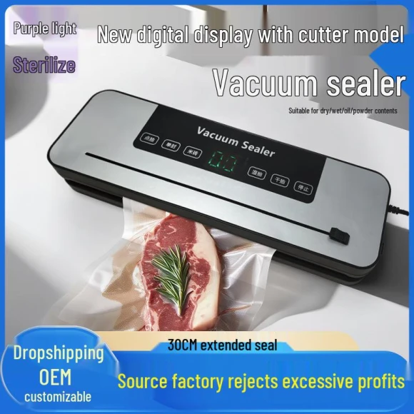 Automatic Vacuum Sealer with Cutter and Bags, ToolCraft