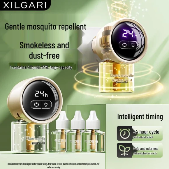 Smart Electric Mosquito Repellent Device and Liquid Set, XILGARI