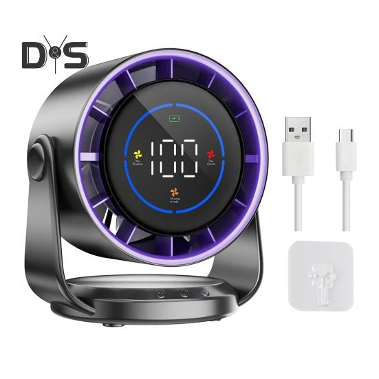 Air Cooling Fan with Digital Display, Redmaple