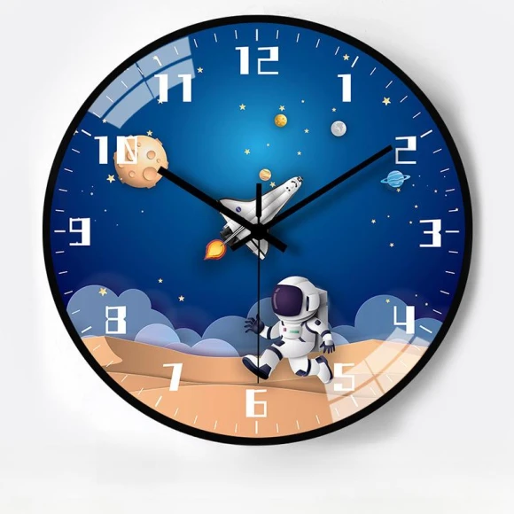 Creative Space Automatic Time Radio Wall Clock, Window glass film