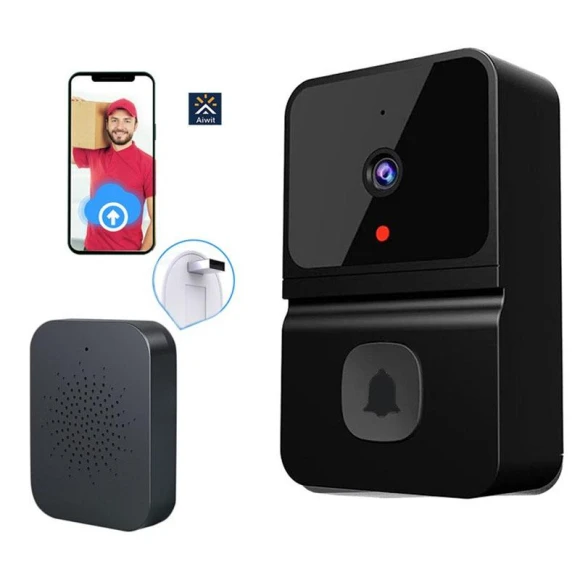 Two-Way Wireless Security Doorbell, Happy toadd cart