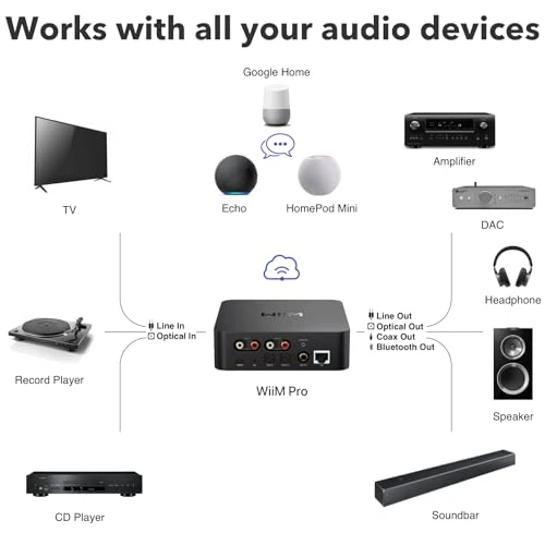 AirPlay 2 and Google Cast Audio Receiver — Smart Speaker, WiiM