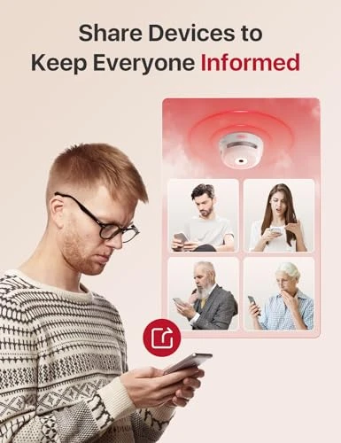 Smart Smoke Detectors with Base Station, X-Sense