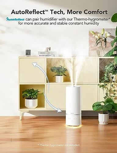 Top Fill Cool Mist Humidifier with WiFi, Auto Mode, and RGB Night Light — Humidifier, GoveeLife