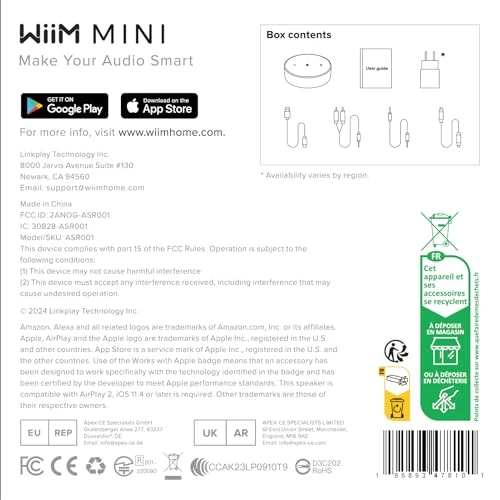 Wireless Audio Streamer and Preamplifier, WiiM