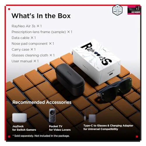 AR/XR Glasses with 201-inch Display, RayNeo