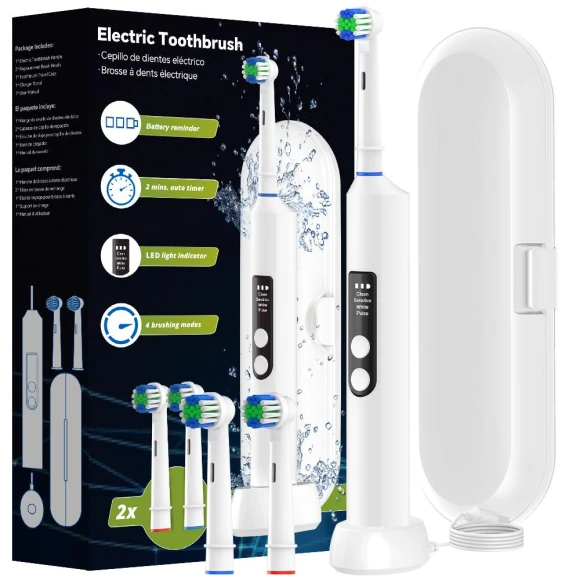 Smart Wireless Charging Electric Toothbrush — Electric Toothbrush, Mode Closet