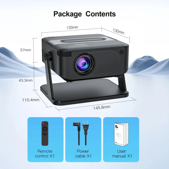 Android Smart Projector with Wi-Fi 6 and Bluetooth 5.0 — Smart Projector, Salange