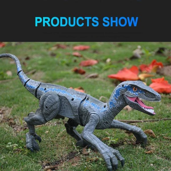 Electric Remote Control Velociraptor Dinosaur Toy — Interactive Figures & Robots, SDS001
