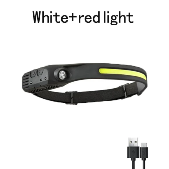 Rechargeable LED Headlamp with Motion Sensor, YH FlashLight