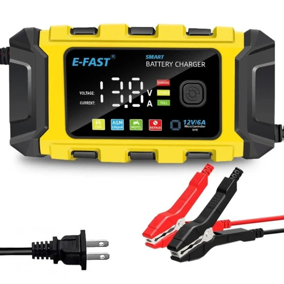 Smart Color LCD Display Car Charger, loverin