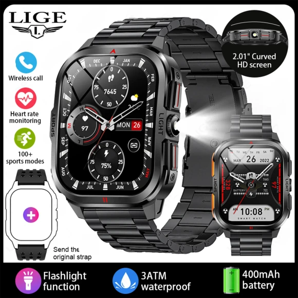 Smartwatch with Curved Display — Smart Watch, LIGE