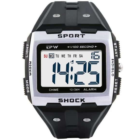 Waterproof Digital Sports Watch — Smart Watch, AI Supermarket
