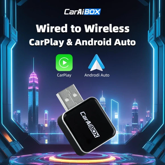 Wireless CarPlay and Android Auto Adapter, Apple
