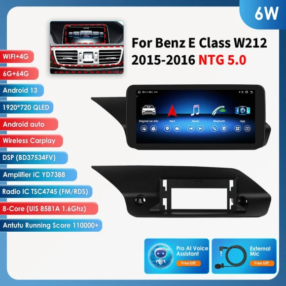 Octa Core Double Din Car Radio with Carplay and Android Auto — Car Infotainment System, Hizpo