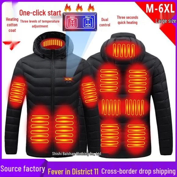 Smart Cotton Jacket with Heating — Heated Jacket, UrbanEdge