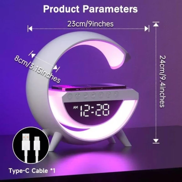 Smart LED Light Bulb with Bluetooth Speaker and Wireless Charger — Smart Light Bulb, CrimsonCraft