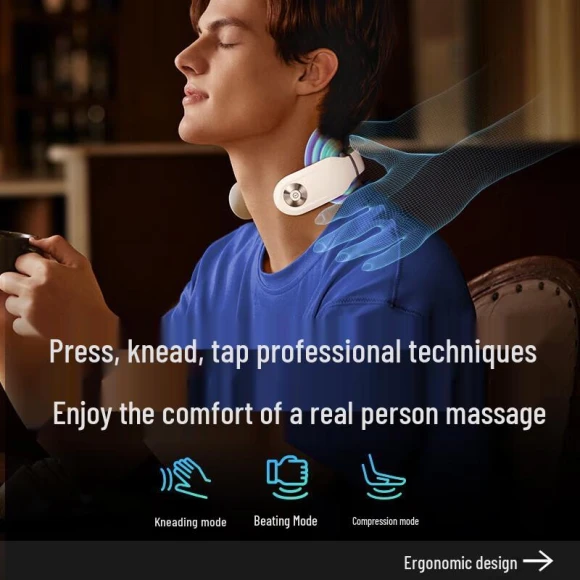 Smart Neck Massager with Heat and Pulse, SKG