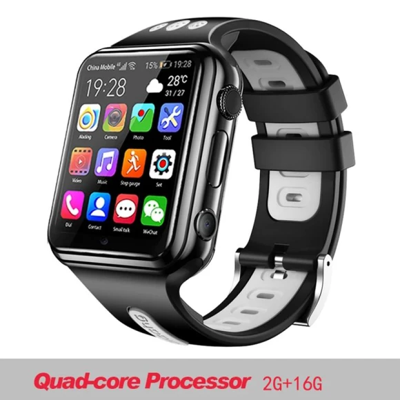4G GPS Wi-Fi Smart Watch with Android System and SIM Card Support — Smart Watch, ESSAGER