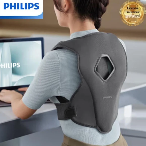 Smart Posture Corrector & Back Massager Shawl — Massage Gun, Philips