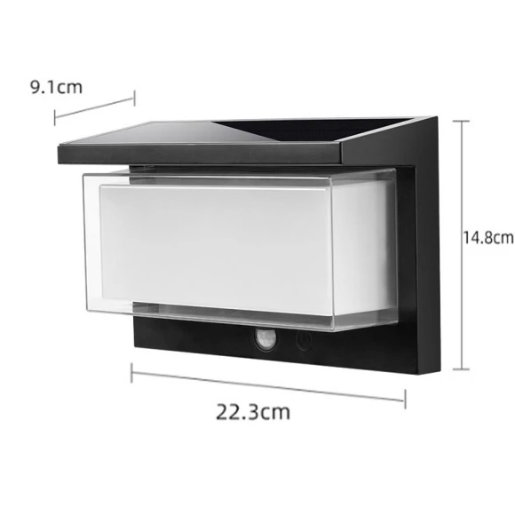 Solar LED Motion Sensor Lamp, Super shoes Mall