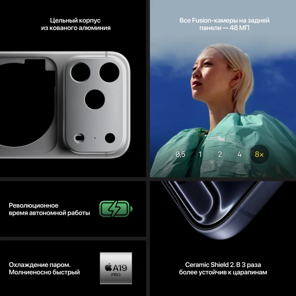 iPhone Pro eSIM 1TB, Silver — Smartphones, Apple