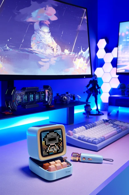 Portable Bluetooth Speaker with Microphone — Karaoke Machine, Divoom