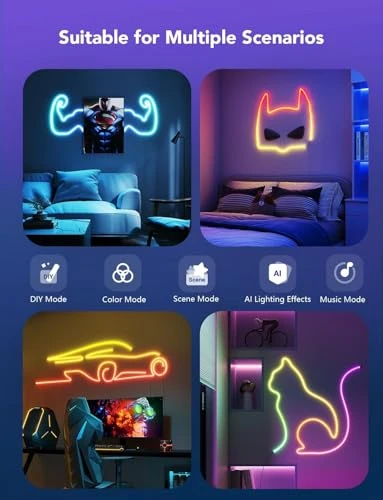 RGBIC Neon Rope Light — LED Strip Lights, Govee