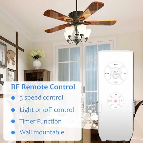 WiFi Ceiling Fan and Light Remote Control Kit, Aubric