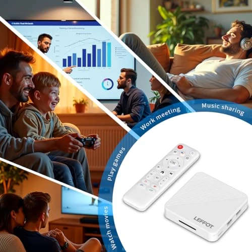 TV Box with Voice Remote — Smart TV, LEFFOT