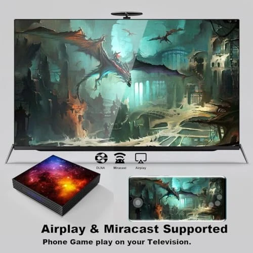 TV Box with Wireless Mini Keyboard — Smart TV, RINGREAT