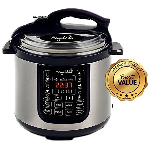 8 Quart Digital Pressure Cooker — Multicooker, Megachef