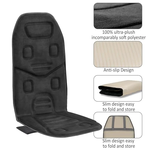 Back Massager Seat Cushion with Heat and Vibration — Massage Chairs, COMFIER