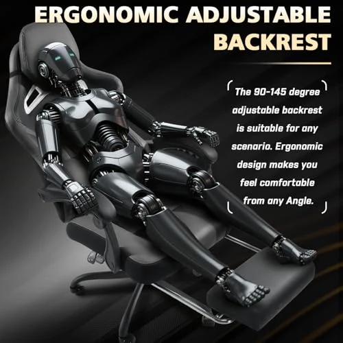 Gaming Chair with Massage and Pocket Spring Cushion — Ergonomic Chair, JuxFort